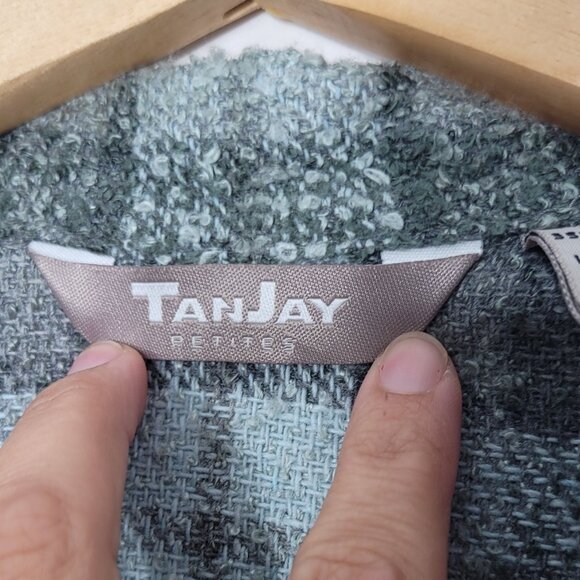 TanJay Women's Green Casual Plaid Flannel Collared Long Sleeve Button Shirt 12 - Picture 10 of 15